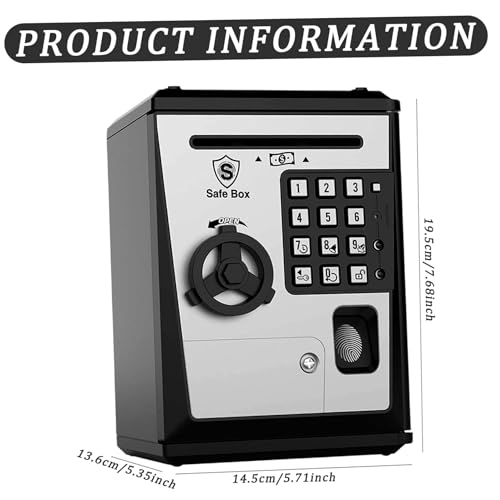 Tirelire automatique avec fausse détection de devises et confirmation empreintes digitales - 5