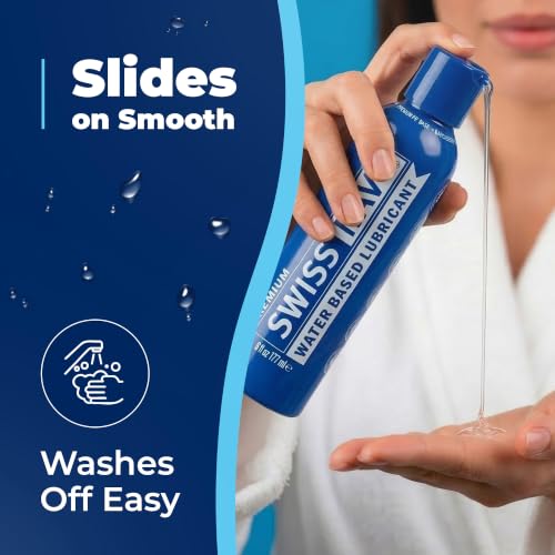 Image of Swiss Navy Premium Water-Based Lubricant - 6 oz | Lubricating Gel for Men, Women & Couples - Toy Safe - Non-Staining Formula - Compatible with Latex & Condoms