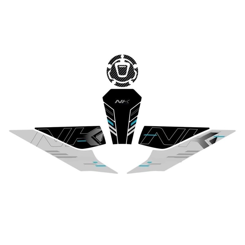 Autocollants décoratifs pour tampons de réservoir moto 675NK en balade