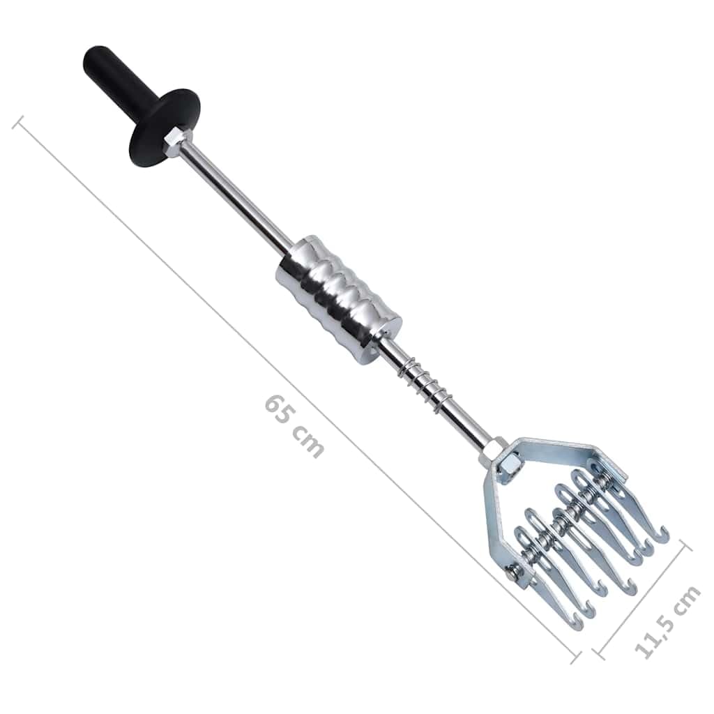 Martillo deslizante con gancho de acero al carbono, 65 cm de longitud con mango de polipropileno, para reparación de coches y carrocería, eliminación de abolladuras, herramienta universal de