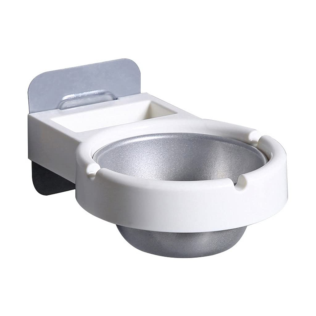 Samyal Toilet Wall Ashtray, Stainless Steel Wall Mount, Modern Smoke Holder Storage, Portable Steel Office Decoration, Cigarette Tools (White)-picture-27