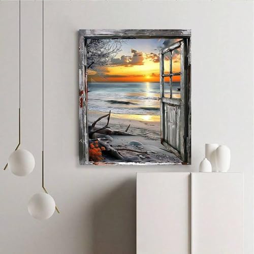 Paysage enneigé peinture colorée sur toile d'art premium 21x30 - 3