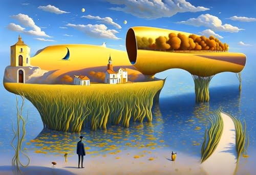 Affiches sur toile SERENDIPITP 58x90 cm Surreal Lake et décoration murale