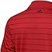 adidas Golf Men's Puremotion 2 Color Stripe Jersey Polo, University Red/Black, X-Large