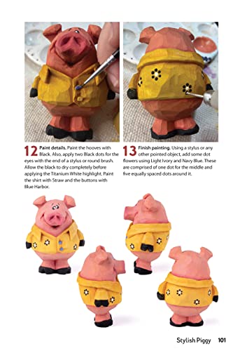 Quick Whittles: 16 Caricature Projects to Carve in a Sitting (Fox Chapel Publishing) Full-Size Patterns and Beginner-Friendly Instructions for Woodcarving a Santa, Bear, Narwhal, Monster, and More - Image 5