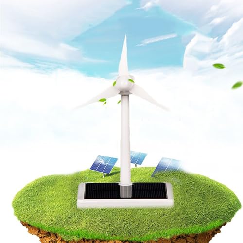 Molino de viento solar con función didáctica y aspas giratorias automáticas 5