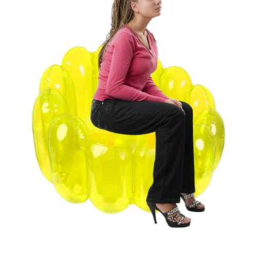 Sofá inflable: sofá hinchable portátil, saco de dormir, tumbona para exteriores, asientos para fiestas | Gonfiabil Divan portátil para salones, reuniones al aire libre, juegos,