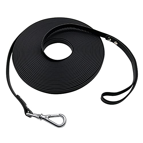 Long Dog Leash Waterproof Recall Training Lead Outdoor Long Line Great for Training, Beach, Play...