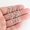 kkjoy 5Pcs Hollow Delaware Map Pendant Charms for Jewelry Making and Crafting, Stainless Steel Mini Charm Craft Supplies Accessories for DIY Bracelet Necklace Earrings #4