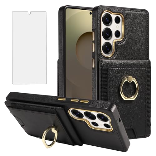 Étui portefeuille Samsung Galaxy S25 Ultra 5G avec protection écran et RFID