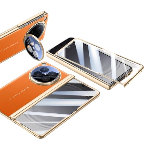 OPPO Find N6 �Ή� �v���~�A�����U�[���b�L�q���W�X�^���h�P�[�X �S��ʋ����K���X���� �q���W���S�ی� �A���C�����Y�X�^���h�t�� (�I�����W)