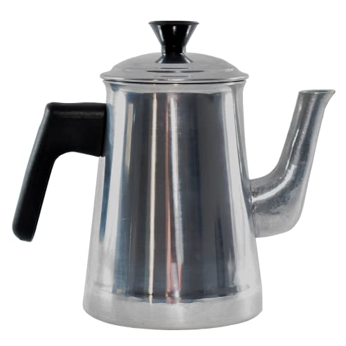 Bule para Caf&eacute; Ch&aacute; Leite N&ordm; 8-1,5 Litros em Alum&iacute;nio Modelo Tradicional Cl&aacute;ssico Uso Dom&eacute;stico...