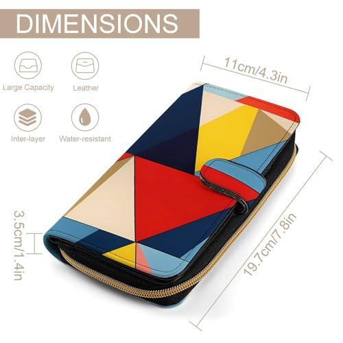 Graphic Womens Wallet Travel Long Purse Zippered Clutch Credit Card Holder for Men2