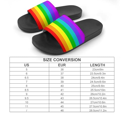 Rainbow Flag Slides Shoes Mans Woman Slide Sandals Non Slip Bath Open Toe Shoe Lightweight Pool Shoes Flat Slides2