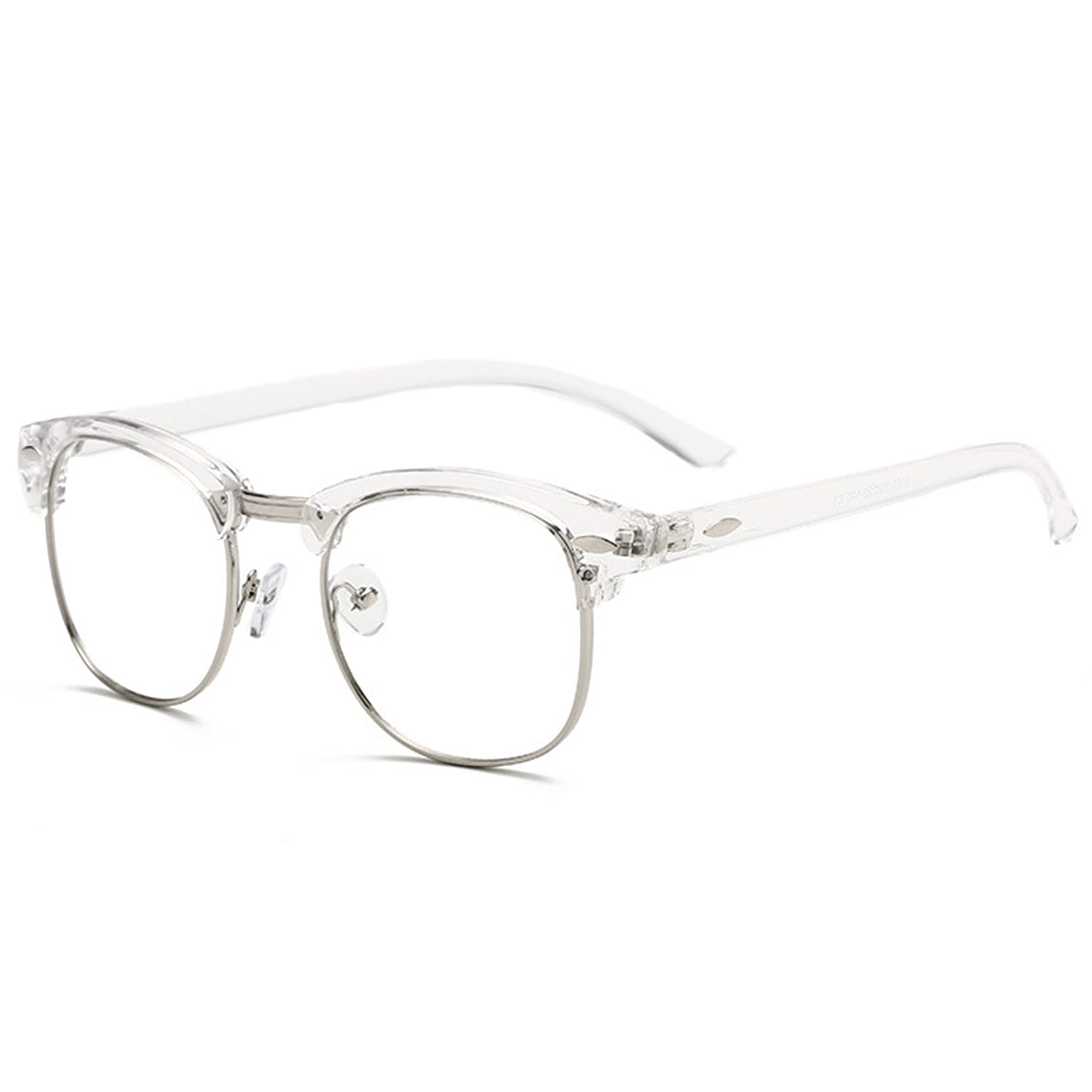 Mingbuy Unisex Clear Blue Light Blocking Glasses For Computer Eye Strain Computer Gaming Glasses Anti Blue Ray Computer Glasses Uv400 Lens (Clear)