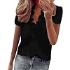Shirt transparant shirt hals mouw dames casual zomer solide top print korte ruches tv elegante dameshemden blouse shirt…