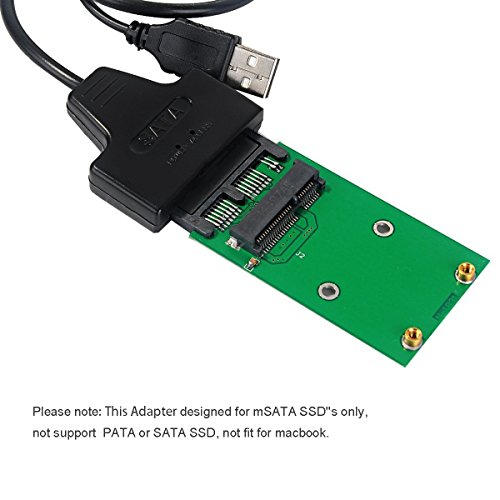 Makerfire Mini PCIe mSATA 5CM SSD to Micro SATA or USB Adapter Converter Card