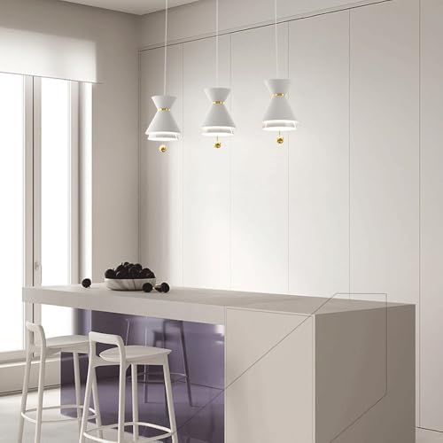Lámpara de araña moderna de luz variable LED para la isla de cocina 4