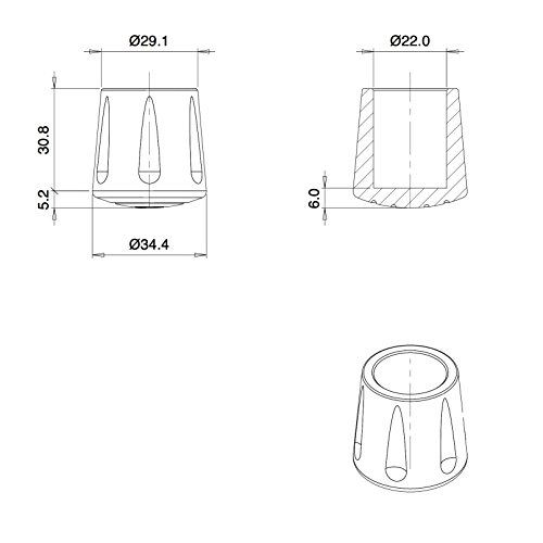 Ajile Puntale di Gomma Rinforzata Vulcanizzata
