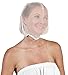Betty Dain Makeup Protector Hood, Protects Hair and Make Up While Getting Dressed, Nylon Chiffon, Light and Airy, Triple Protection, Zipper closure, Machine Washable, Beige