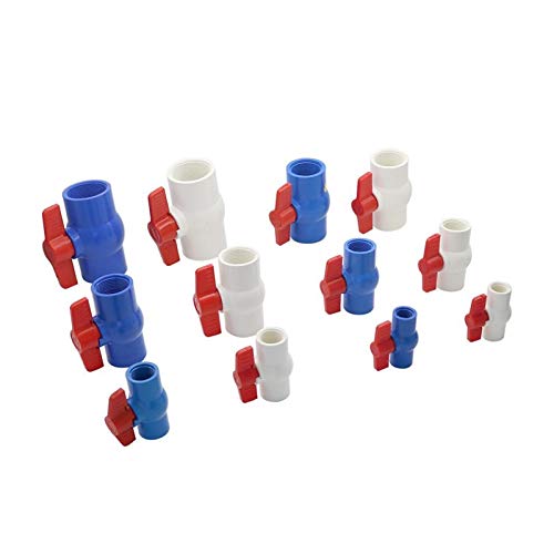 Válvula de bola de PVC con rosca hembra de 1/2 a 2 pulgadas para control de agua 2