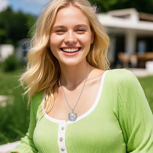 Collier botte de cowboy turquoise en argent massif raffiné - 4
