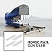 GOOHOCHY 2000pcs Metal Staples Set for Manual Stapler with 1000 Door Frame Staples and 1000 T-Shaped Nails, Industrial Fasteners for Woodworking, Home Office Supplies, DIY Carpentry