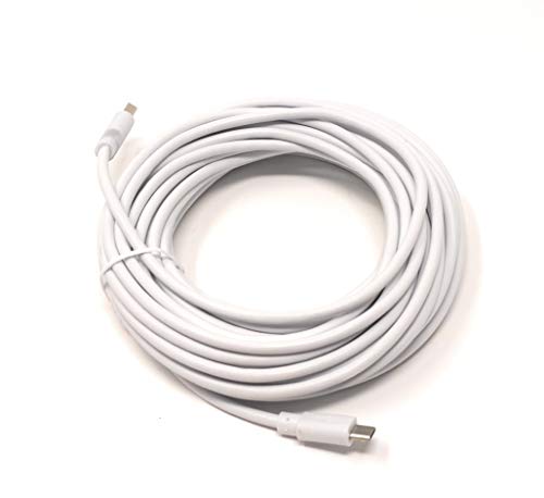 SYSTEM-S Sistema de S 10 m Metros Micro USB Cable Cable de Datos Cable de Carga en Blanco