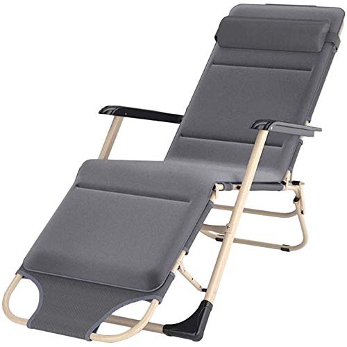 Sillas de patio de gran tamaño tumbona reclinable con cojines de alta resistencia y firmeza