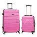 Rockland Luggage 20 Inch 28 Inch 2 Piece Expandable Spinner Set, Pink, One Size
