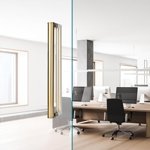 Pomo De Puerta De Vidrio Comercial, Manija De Puerta De Entrada De Doble Cara, Barra De Empuje Y Tracción De Acero Inoxidable Para Puerta De Garaje, Resistente Y A Prueba,Rose Gold-103cm(40 1/2