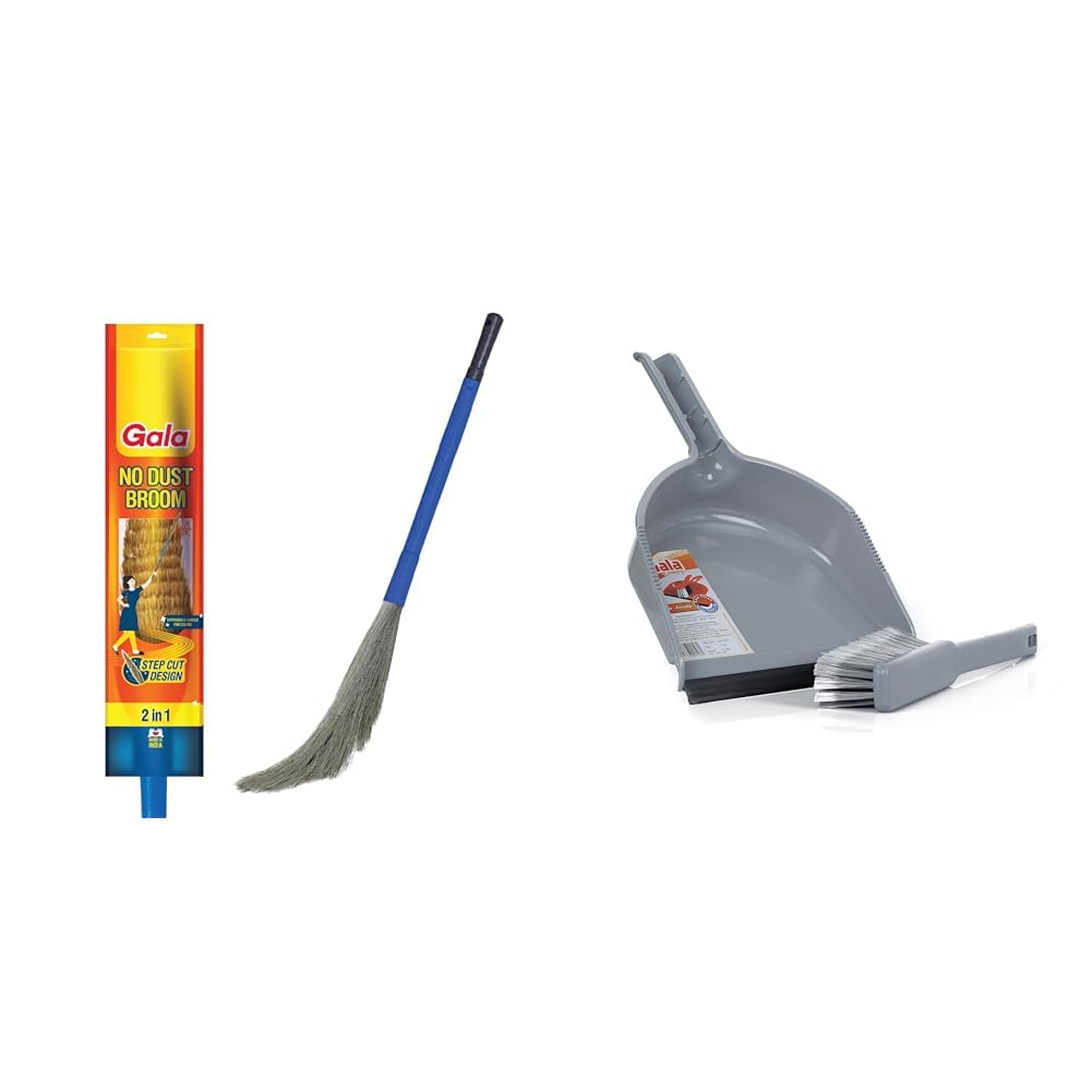 Gala No Dust Broom with Extendable Long Handle broom stick for home floor cleaning and ceiling clean