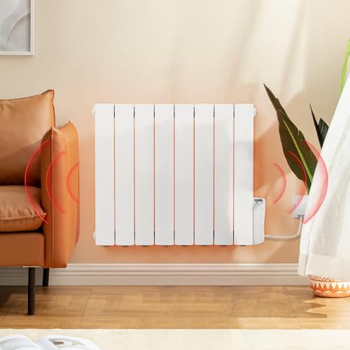 BTGGG 1200W Electric Oil Filled Radiators Wall...