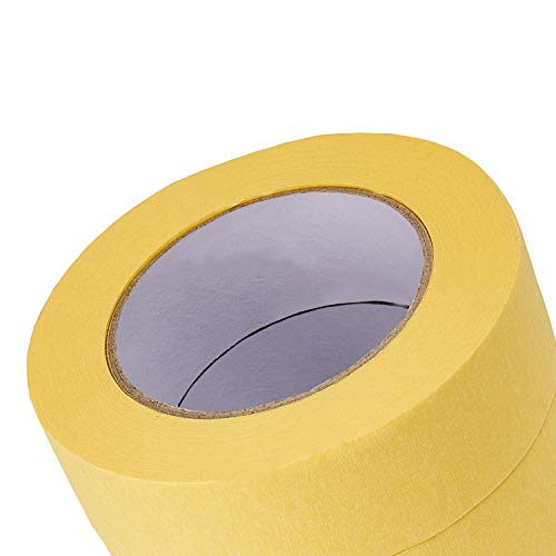 Lichamp 36Mm X 55M Yellow Automotive Masking Tape For Painting, Auto Body Masking Tape For Car Detailing, Yellow Painters Tape 1.4 Inch X 60 Yards #TOP1