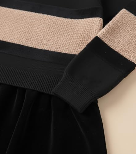 Image of Bold N Elegant Girls Winter Woolen Sweater Dress with Ruffles & Bow | Full Sleeve Woolen Warm Dress for Infant Toddler Baby Girls