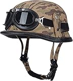【Design im deutschen Stil】: Für diejenigen, die bequemere und modischere Helme suchen, sind Halbhelme für Männer und Frauen ideale Motorradhelme.