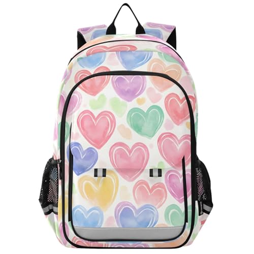 Sac à dos ordinateur portable enfants motif cœur protège le matériel d'école