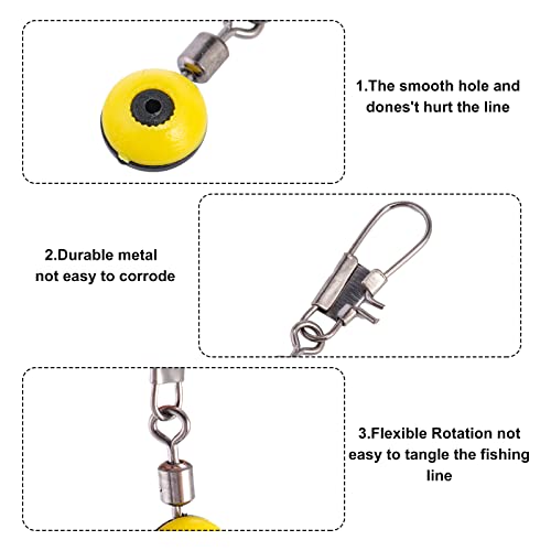 Goture 50Pcs Stainless Snap Swivel Fishing Tackle Accessories With Quick Connect Fishing Lures Sea Fishing Space Bean Connector Premium Fishing Gear Equipment Red #TOP1