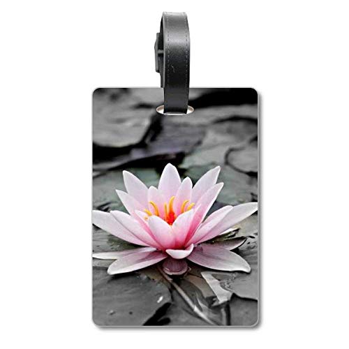 Étiquette valise voyage fleurs roses rouge pour repérer facilement votre bagage