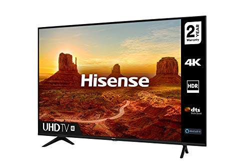HISENSE 43A7100FTUK 43-inch 4K UHD HDR Smart TV with Freeview play, and Alexa Built-in (2020 series), Black