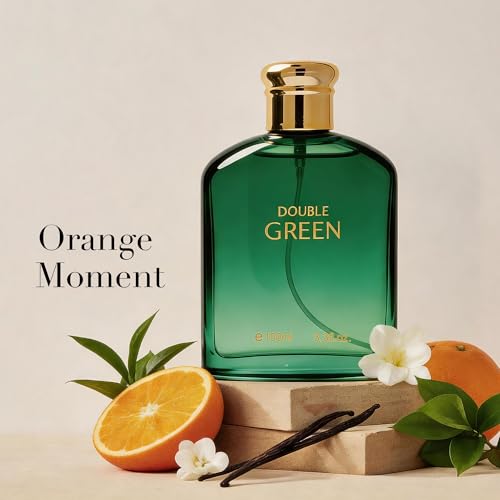 Image of AFLUXE Double Green Eau de Toilette for Men, Bold Woody Chypre Cologne, Long Lasting Masculine Herbal Fragrance, 3.3 fl oz (100 ml)