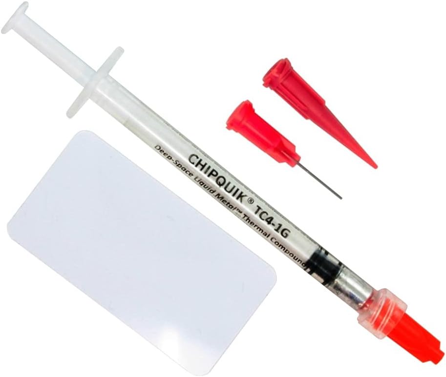 Chip Quik TC4-1G Heat Sink Thermal Compound - Deep-Space Liquid Metal 79 W/mK 1g/1cc Syringe