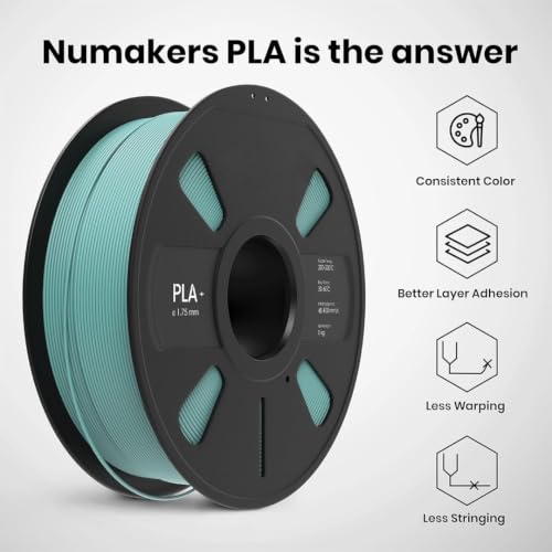 Image of PLA 3D Printer Filament 1.75mm, 1kg Spool (2.2 lbs) - UV /Heat /Weather Resistant, Strong Layer Bonding, Smooth Printing, Low Odor, Outdoor Functional Prototypes, FDM Compatible (Pacific Teal, 1 kg)