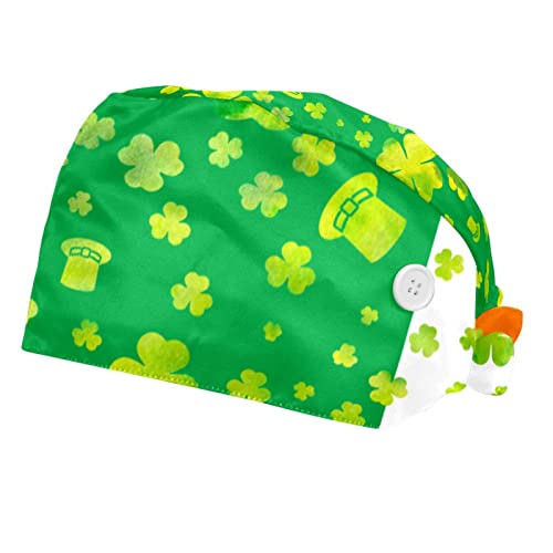 Chapeaux de travail trèfle irlandais casquette unisexe 2 pièces
