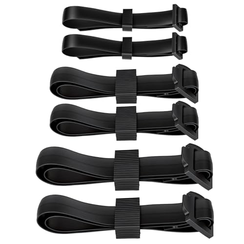 Hbzunt 6 Pcs Tree Ties Straps Heavy Duty Flexible Support Plant Ties with Buckle Lock Adjustable Tree Ties Ttraps for Support Tree Shrub