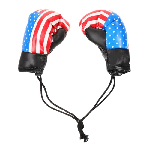 iplusmile Guantes de Boxeo Miniatura Colgantes 1 Par PVC Duradero Decoración para Llaves Mochilas Bolsos Coche y Ropa Accesorios para Fiestas de Cumpleaños