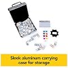 Spin Master Games, Mexican Train Dominoes Set in Aluminum Carry Case, Includes Colorful Trains for Fun-Filled Family Game Night, for Kids & Family, 2-8 Players, for Ages 8 & Up