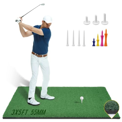URUQ Pro Golf Hitting Mat 3x5 FT with 40mm Nylon Turf by URUQ - Used condition - US$215.41