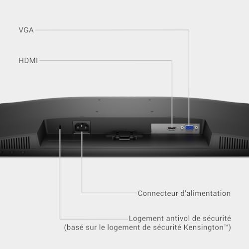 Dell 24 Écran PC - SE2425HM, Full HD (1920x1080), 100Hz, IPS, 5ms, VESA (100x100mm), HDMI, VGA, Garantie 3 Ans, Noir
