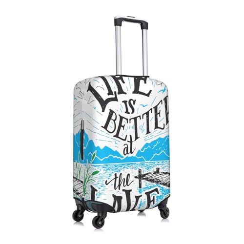 Life Is Better At The Lake Luggage Cover for Suitcase, Suitcase Cover Protector Fit 29-32 Inch Luggage Travel Accessories, XL3